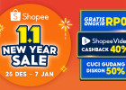 Menutup Tahun Dengan Kegiatan Menyenangkan Bersama Shopee 1.1 New Year Sale